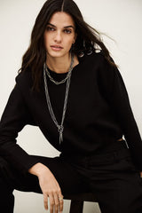 ba&sh Branny Top in Noir