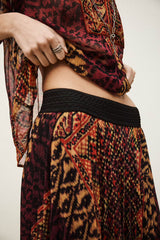 ba&sh Olgia Skirt in Rouge