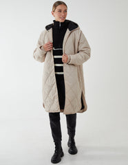 Diamond Quilted Coat