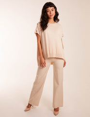 Oversized Button Shoulder Top