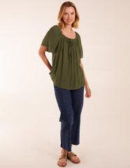 Milkmaid Shirred Swing Top