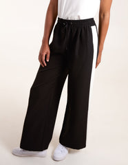 Side Stripe Elastic Waist Trousers