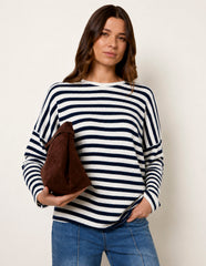 Cut and Sew Knit Stripe Top