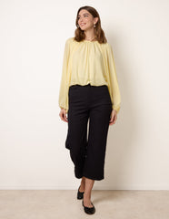 Batwing Puffball Blouse