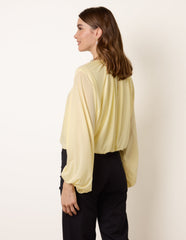Batwing Puffball Blouse
