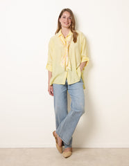 Scarf Viscose Crinkle Shirt