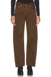 Citizen of Humanity Miro Relaxed Jean in Sepia Cheetah