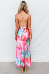 Hattie Maxi Dress - Pink Multi