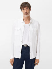 John Varvatos Arvon Western Shirt in White
