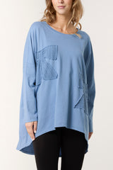 Lace Bow Sweat Top