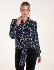 Abstract Polka Dot Oversized Shirt