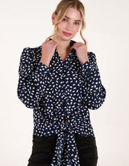 Abstract Polka Dot Oversized Shirt