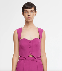Acler Barcroft Top in Plum