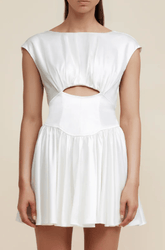 Acler Bishop Dress in Ivory