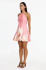 Acler Carryon Mini Dress in Sugar Peony