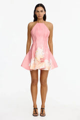 Acler Carryon Mini Dress in Sugar Peony