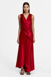 Acler Eastoncroft Maxi Dress in Garnet