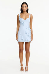 Acler Eskett Mini Dress in BlueStar