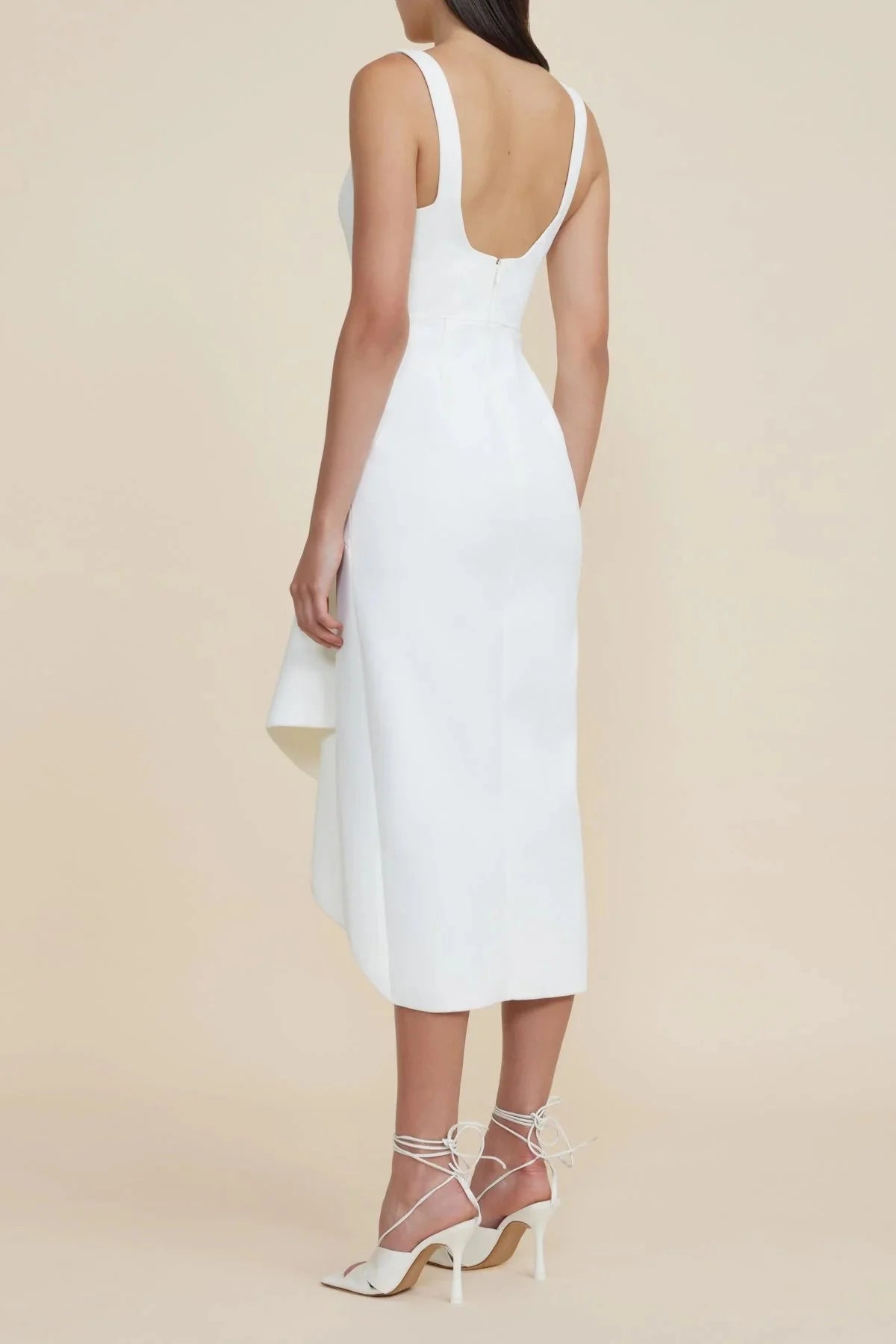 Acler Gowrie Midi Dress in Ivory