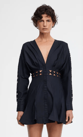 Acler Keeling Mini Dress in Black