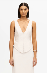Acler Matson Top in Sandstone