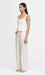 Acler Newbewick Top in Pearl