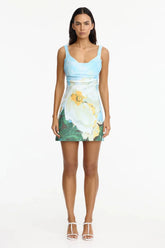 Acler Newcatton Mini Dress in Poppy Reverie
