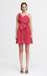 Acler Newtie Mini Dress Berry Pink