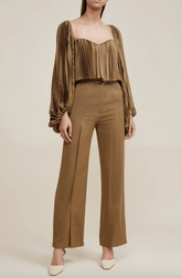 Acler Pickets Pant in Hunter Green
