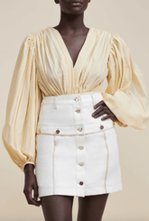 Acler Prestwich Skirt in Ivory