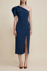Acler Rogeron Midi Dress in Sea