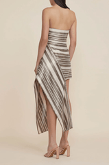 Acler Wilson Mini Dress in Metallic Stripe