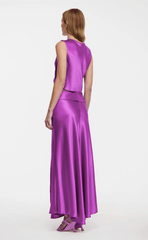 Acler Yewdale Maxi Skirt in Deep Mulberry