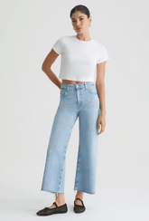 AG Saige Wide Leg Crop in Chateau