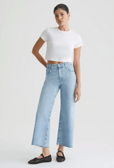 AG Saige Wide Leg Crop in Chateau