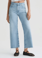 AG Saige Wide Leg Crop in Chateau