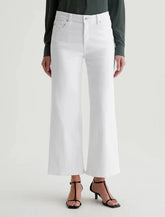 AG Saige Wide Leg Crop in Gallery White