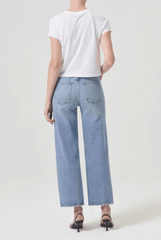 Agolde Harper Crop Denim in Hassle