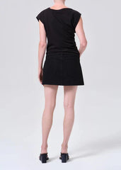 Agolde Keira Mini Skirt in Curb