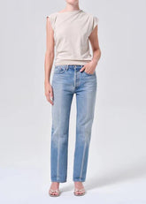 Agolde Lana Lana High Rise Straight Jeans in Brink