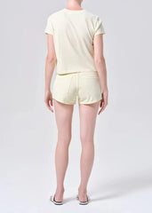 Agolde Low Rise Parker Short in Lemon Zest