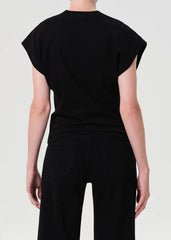 Agolde Meg Tee in Black