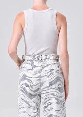 Agolde Poppy Tank in Bone