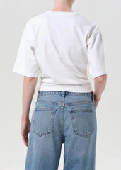 Agolde Shari Tee in White