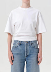 Agolde Shari Tee in White