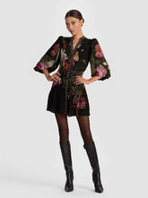 Alice + Olivia Antonette Mini Dress in Be Still
