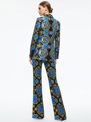 Alice + Olivia Breann Fitted Blazer in Regal Romance Sapphire