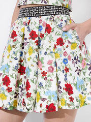 Alice + Olivia Haven Mini Skirt in Dollhouse