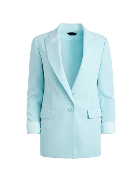 Alice + Olivia Justine Rolled Cuff Blazer in Julep