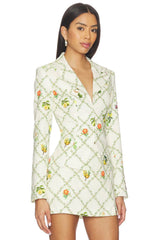 Amanda Uprichard Alana Jacket in Trellis